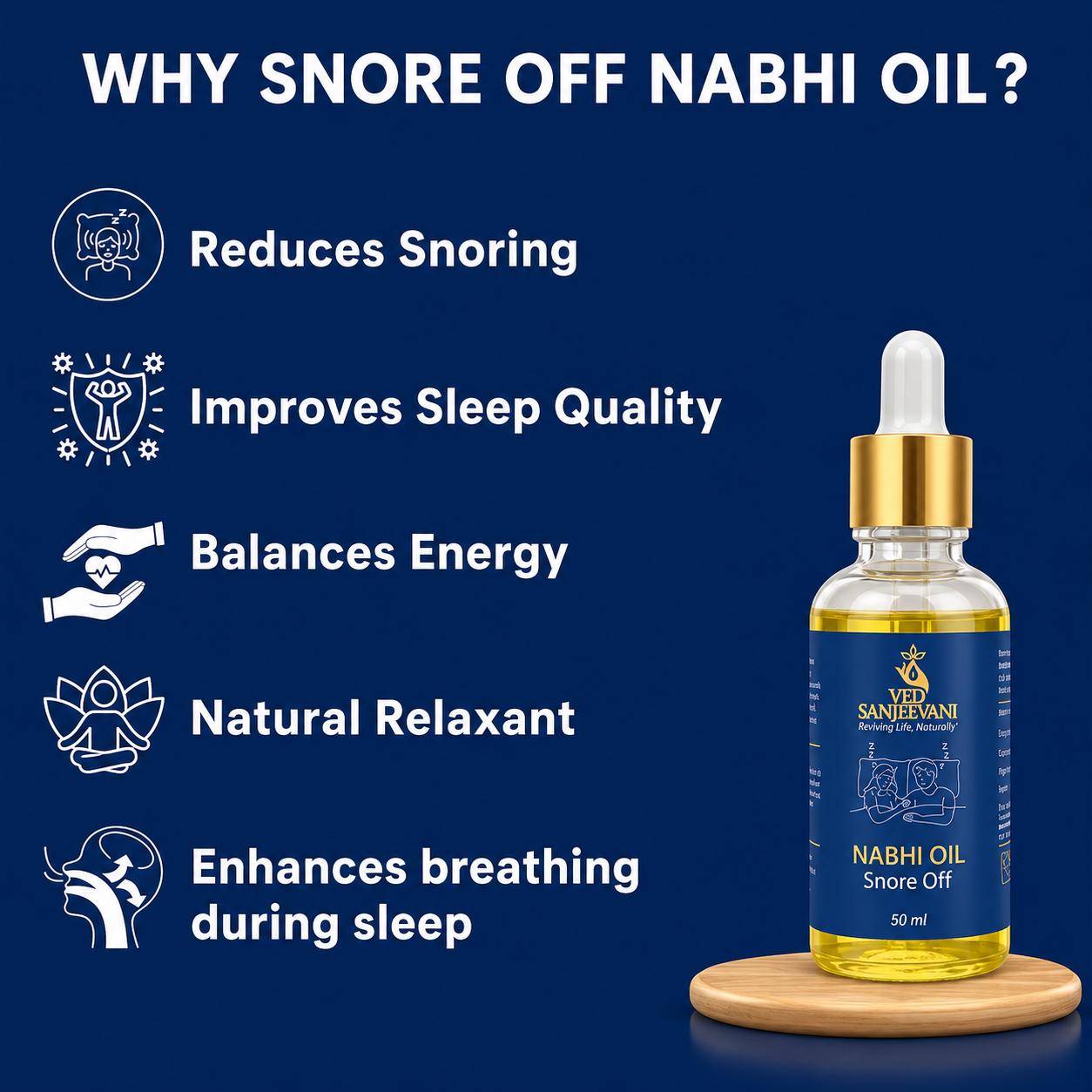 šEK K SAATH 1 MUFT LIMITED TIME OFFERš„Snore Off Nabhi Oil, 50ML+50ML - Image 3
