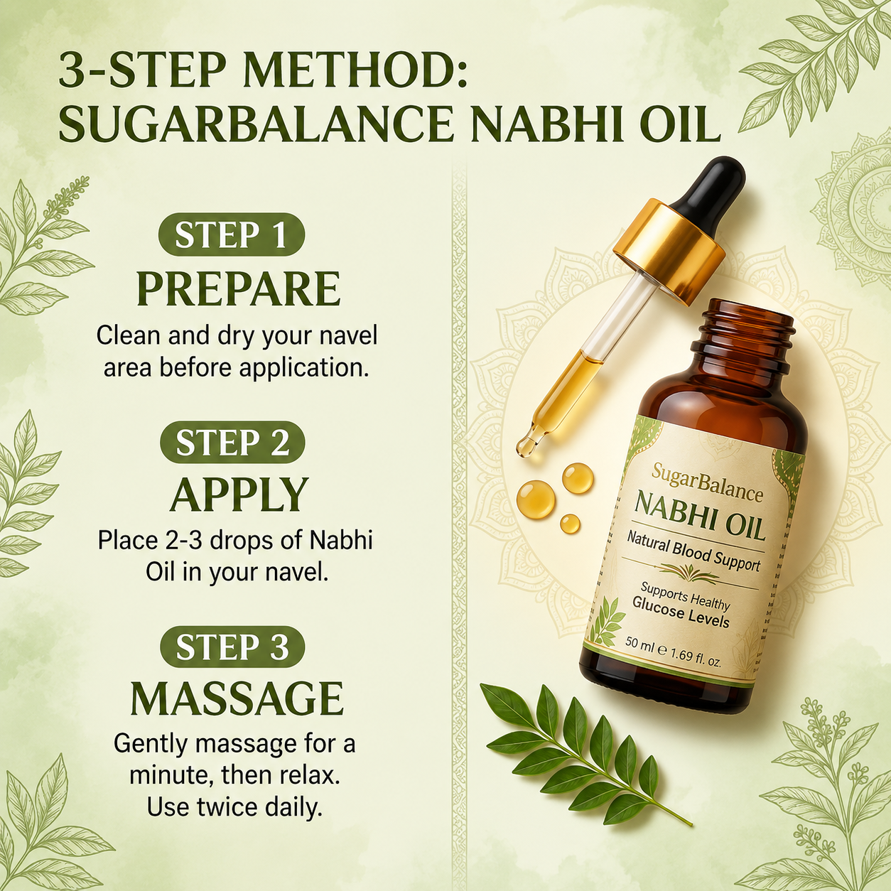 🎁EK K SAATH 1 MUFT LIMITED TIME OFFER🔥Sugar Balance Nabhi Oil (50ML + 50ML) - Image 5